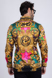 West Dragon Rhinestone Long Sleeve Shirt