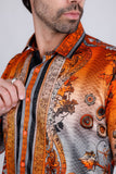 Lively Fancy Rhinestone Long Sleeve Shirt