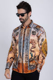 Sheering Modish Rhinestone Long Sleeve Shirt