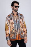 Sheering Modish Rhinestone Long Sleeve Shirt