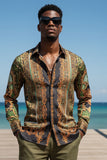 Virago Stone Rhinestone Long Sleeve Shirt