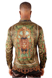 Virago Stone Rhinestone Long Sleeve Shirt
