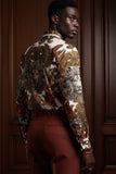 Snazzy Genre Rhinestone Long Sleeve Shirt