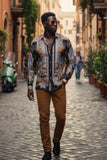 The Rage Look Rhinestone Long Sleeve Shirt