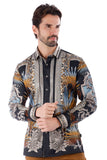 The Rage Look Rhinestone Long Sleeve Shirt