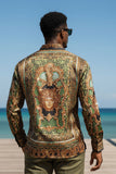 Virago Stone Rhinestone Long Sleeve Shirt