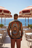 Virago Stone Rhinestone Long Sleeve Shirt