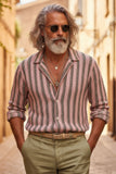 Dernier Thing Knitted Striped Long Sleeve Shirt