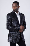 Nolara Sequin Floral Blazer