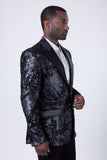 Nolara Sequin Floral Blazer