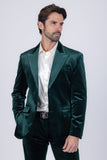 Fluffad Velvet Blazer