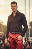 Velcia Rhinestone Long Sleeve Shirt