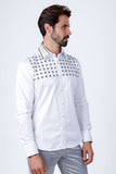 Velcia Rhinestone Long Sleeve Shirt