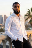 Velcia Rhinestone Long Sleeve Shirt