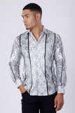 Blushwrap Rhinestone Long Sleeve Shirt