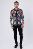 Flickerfad Rhinestone Long Sleeve Shirt