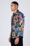 Flickerfad Rhinestone Long Sleeve Shirt