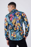 Flickerfad Rhinestone Long Sleeve Shirt