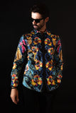 Flickerfad Rhinestone Long Sleeve Shirt