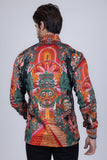 Flickerkilt Rhinestone Long Sleeve Shirt