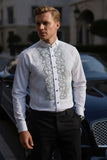 Symmetrical Tracing Long Sleeve Shirt