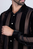 Nathan See Through Long Sleeve Shirt