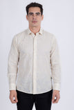 Hedged Embroidered Long Sleeve Shirt