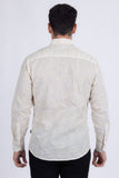 Hedged Embroidered Long Sleeve Shirt