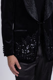Imperial Garden Rhinestone Blazer