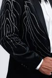 Luxe Velocity Rhinestone Blazer