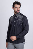 Ginza Rhinestone Long Sleeve Shirt