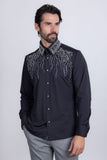 Ginza Rhinestone Long Sleeve Shirt
