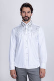 Ginza Rhinestone Long Sleeve Shirt