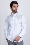 Ginza Rhinestone Long Sleeve Shirt