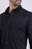 Trivon Rhinestone Long Sleeve Shirt