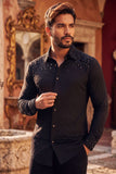 Trivon Rhinestone Long Sleeve Shirt
