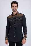 Trivon Rhinestone Long Sleeve Shirt