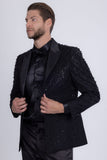 Midnight Rain Rhinestone Blazer