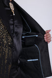 Midnight Rain Rhinestone Blazer
