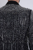 Midnight Rain Rhinestone Blazer