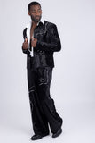 Midnight Opulence Rhinestone Suit