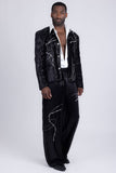 Midnight Opulence Rhinestone Suit