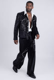 Midnight Opulence Rhinestone Suit