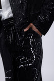 Midnight Opulence Rhinestone Suit