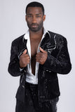Midnight Opulence Rhinestone Suit