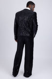 Midnight Opulence Rhinestone Suit