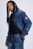 Edinburgh Rhinestone Denim Jacket