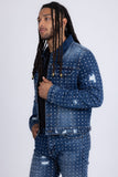 Edinburgh Rhinestone Denim Jacket
