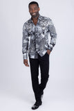 Grafton Rhinestones Tiger Long Sleeve Shirt