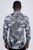 Grafton Rhinestones Tiger Long Sleeve Shirt